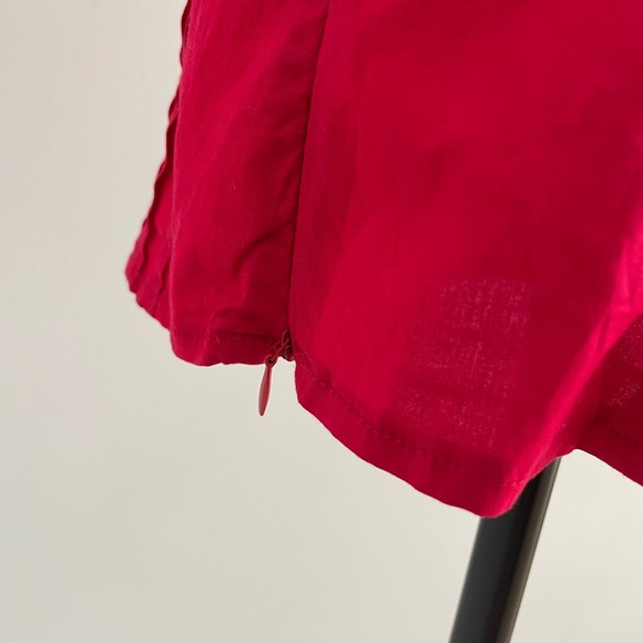 Women's Ruffled Red Top - Picture 10 of 11